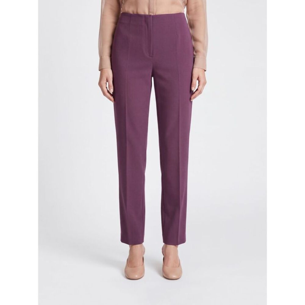 Alberta Ferretti High-Waisted Skinny Trousers In Wool Blend